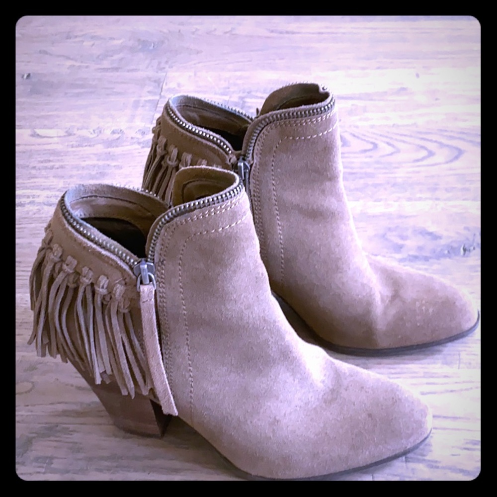 Amazing dolce vita fringe booties